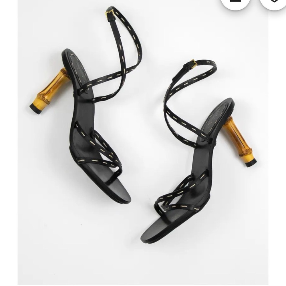 Gucci strappy sandals with bamboo heel. In excellent condition. Size 37.5